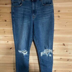 American Eagle High Waisted Distressed Skinny